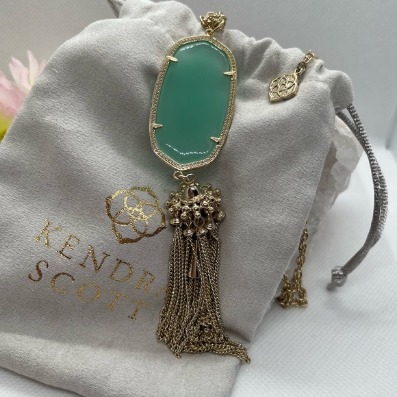 Collier Pendentif Kendra Scott - Rayne Gold Tassel - Noir Iridescent - Occasion